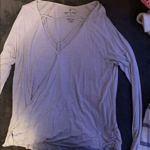 american eagle soft a sexy striped long sleeve